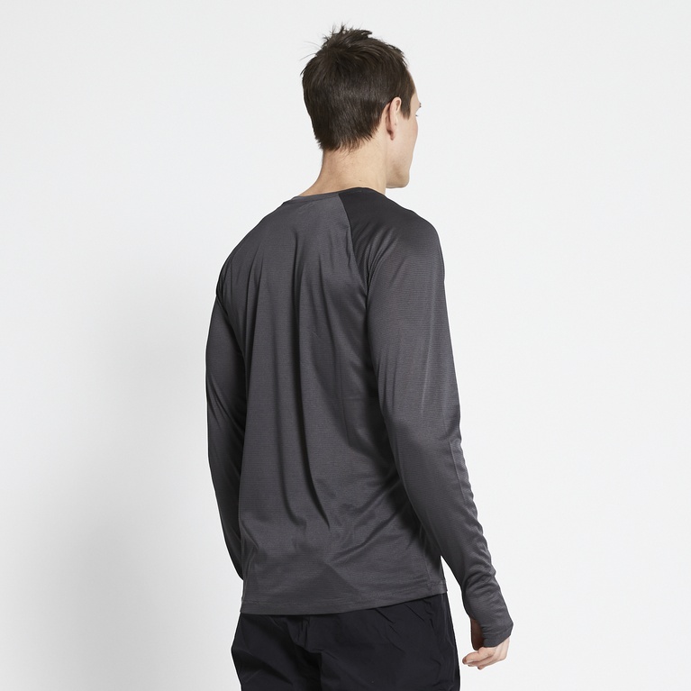 Lightweight longsleeve "Odal" Black melange